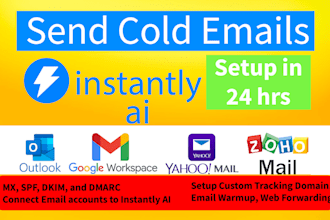 setup instantly ai for email warm up and cold email outreach