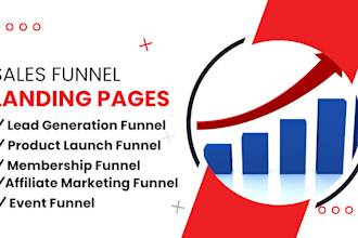 build a professional funnel to boost sales using HTML CSS  js nodejs
