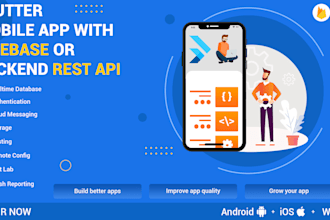 develop android, ios mobile app and web using flutter