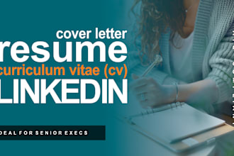 create your ideal job application resume, cover letter and linkedin