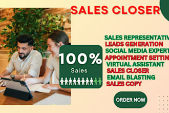 be sales representative, sales closer, telemarketing, boost revenue, close deal