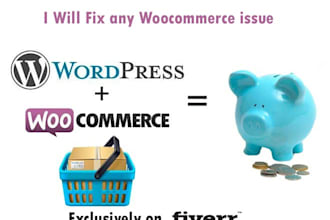 setup and fix any woocommerce related issue
