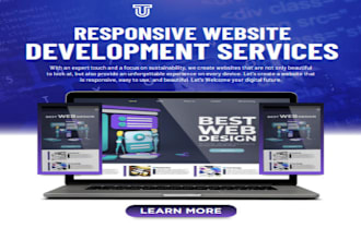 create a professional and responsive website