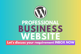 design and develop clean and modern business website