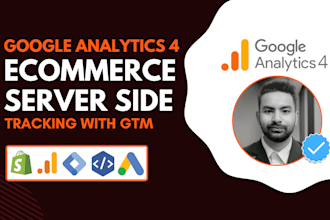 fix or setup ga4 ecommerce tracking, fb pixel, ga4 server side tracking by gtm