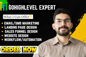 gohighlevel sales funnel landing page go high level website builder, ghl expert