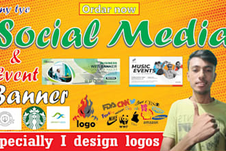 create and deisgin your event banner and logo