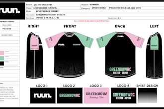 design professional 2d custom clothing mockups and techpacks
