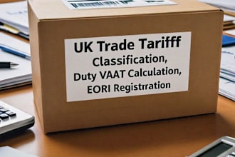 uk hs code finding duty vat calculation, UK import export license registration