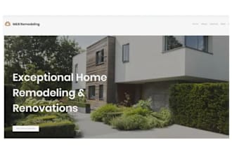 do construction website, home renovation, home repair on wix, wordpress, godaddy