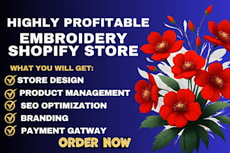 design profitable embroidery website lace store embroidery t shirt shopify store
