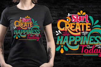 do cool simple typography bulk t shirt design for pod