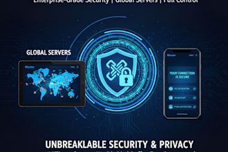 create a fast and secure vpn app with admin panel