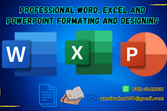 do microsoft word, excel and powerpoint projects
