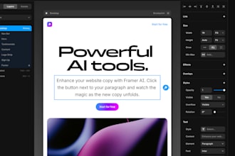 build a professional framer website