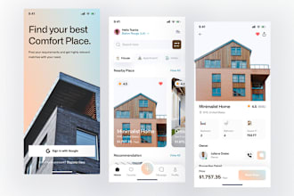 develop property app real estate app property listing app event booking app