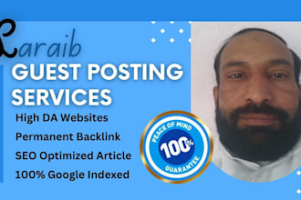 provide high quality guest posts and link insertion services