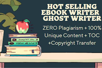be your selling content writer, book and ebook ghost writer