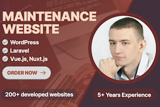 provide maintenance and support for your website