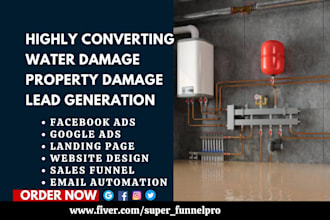 generate water damage leads fb property damage fire mold flood restoration leads