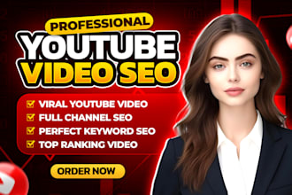 do your perfect youtube video SEO and organic promotion