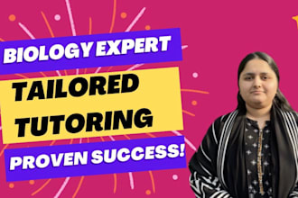 be your biology, chemistry and medical sciences tutor