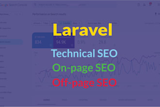 be your laravel SEO expert to fix errors from your site and improve rankings