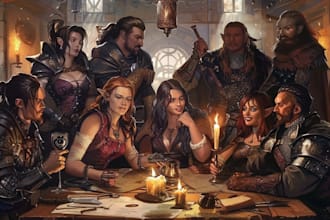 create your dnd party, warcraft, and fantasy characters