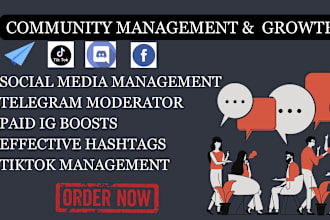be telegram community moderator tiktok manager admin for crypto gaming project