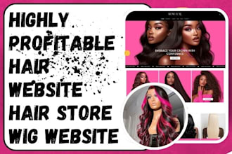 design hair website hair store wig website wig store beauty website beauty store