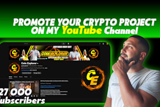 promote your crypto project on my yt channel
