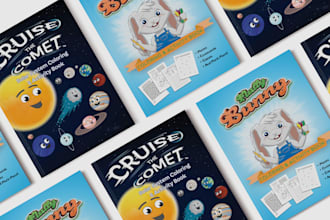 design a coloring and activity book