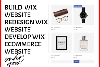design wix website redesign build wix website and develop wix ecommerce website