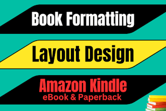 do book formatting, layout design, book publishing on amazon kdp, ingramspark