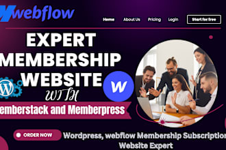 create dynamic membership subscription memberpress memberstack webflow website