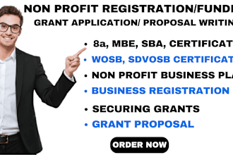 apply for grants sba nonprofit business plan wosb sdvosb dbe mbe certifications
