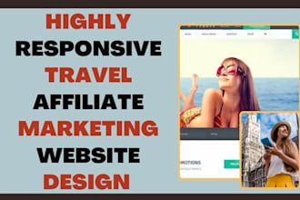 design travel affiliate marketing amazon clickbank airbnb holiday rental website