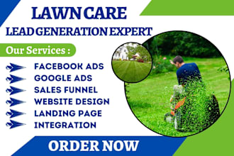 generate highly converting lawn care landscaping leads hvac roofing landing page