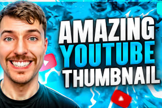 design high CTR youtube thumbnail design in 3 hours