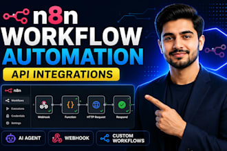 build n8n workflow automation and API integrations