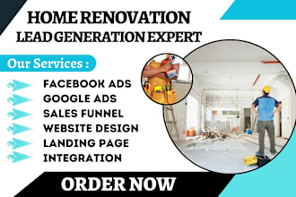 generate door repair leads window installation home decor painting landing page