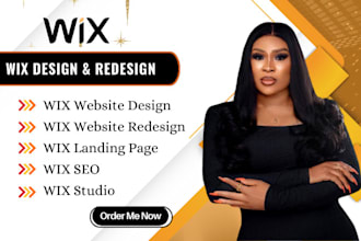 develop wix website redesign, wix website design and build wix website