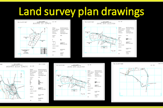 do land survey plan drawings