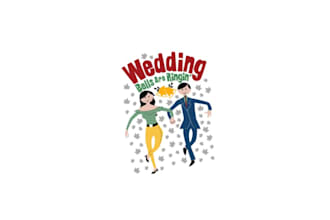 design shining wonderful wedding logo