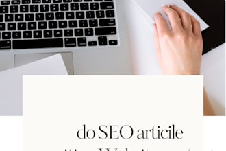 do SEO article writing, website content, or blog writing