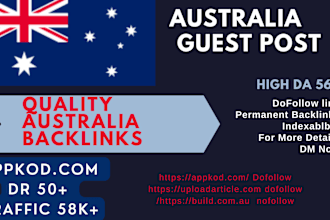 provide australia guest post on high quality websites