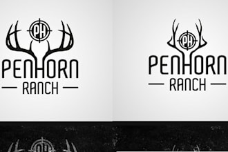 do modern unique hunting fishing outdoor logo design