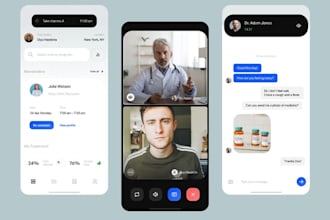 develop healthcare app, telemedicine app, patient app, doctor app