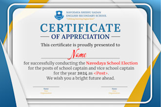 create a professional and customized certificate for you