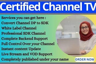 create professional roku tv, apple tv channel for you , error fixing